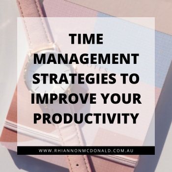 TIME MANAGEMENT STRATEGIES